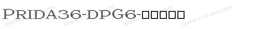 Prida36-dpG6字体转换