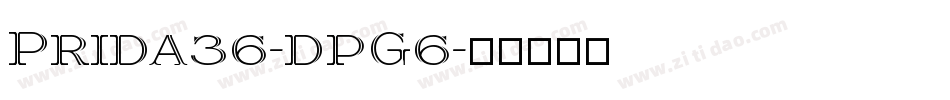 Prida36-dpG6字体转换