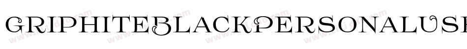 GriphiteBlackPersonalUse-pv61字体转换