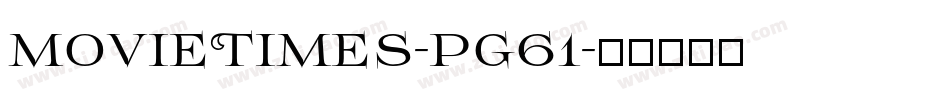 MovieTimes-pg61字体转换