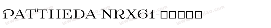 Pattheda-nRx61字体转换