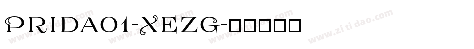 Prida01-XezG字体转换