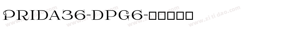 Prida36-dpG6字体转换
