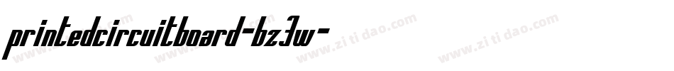 PrintedCircuitBoard-Bz3w字体转换
