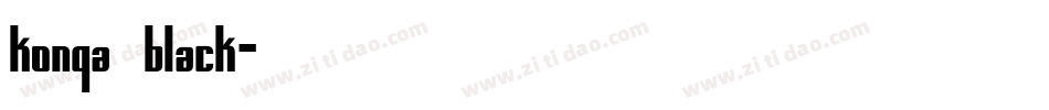 KonQa_Black字体转换