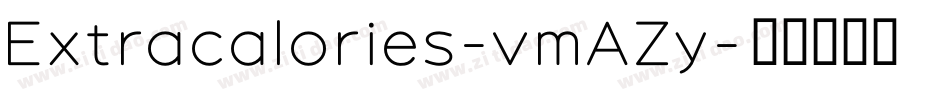 Extracalories-vmAZy字体转换