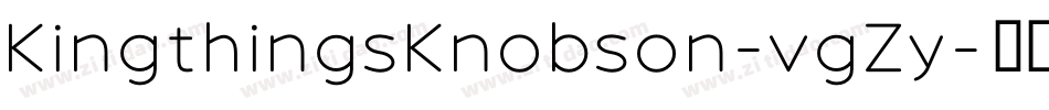KingthingsKnobson-vgZy字体转换