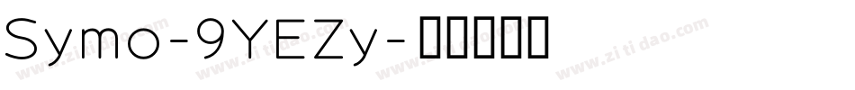 Symo-9YEZy字体转换