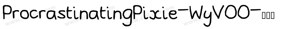 ProcrastinatingPixie-WyVOO字体转换