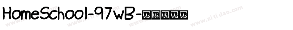 HomeSchool-97wB字体转换