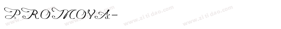PROMOVA字体转换