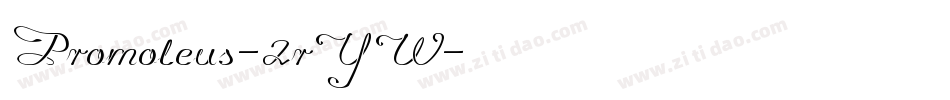 Promoleus-2rYW字体转换