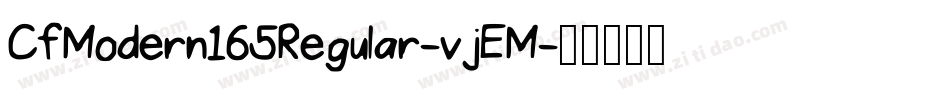 CfModern165Regular-vjEM字体转换