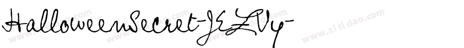 HalloweenSecret-jEZVy字体转换