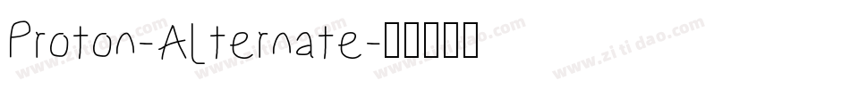 Proton-Alternate字体转换