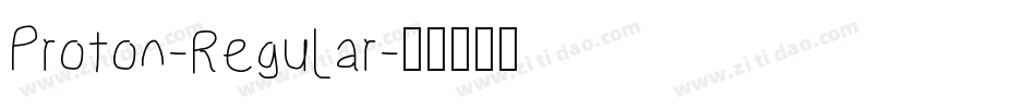 Proton-Regular字体转换