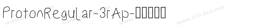 ProtonRegular-3rAp字体转换