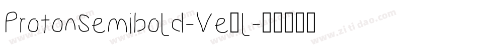 ProtonSemibold-Ve9l字体转换