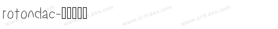 rotondac字体转换