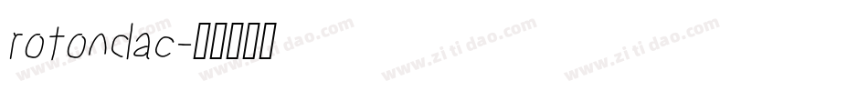 rotondac字体转换