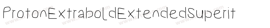 ProtonExtraboldExtendedSuperitalic-mOeG字体转换