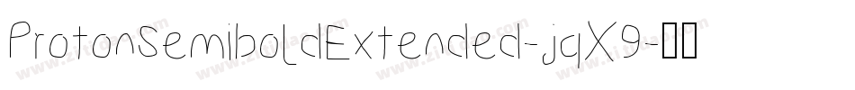 ProtonSemiboldExtended-jqX9字体转换