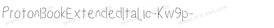 ProtonBookExtendedItalic-Kw9p字体转换
