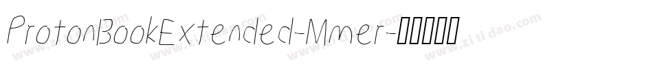 ProtonBookExtended-Mmer字体转换