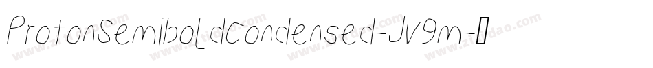 ProtonSemiboldCondensed-Jv9m字体转换