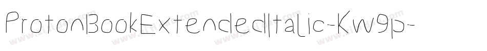 ProtonBookExtendedItalic-Kw9p字体转换