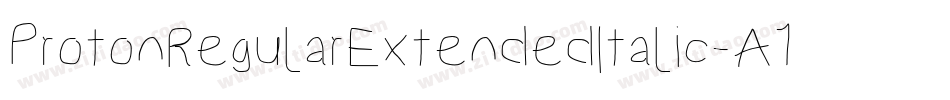 ProtonRegularExtendedItalic-A1vp字体转换