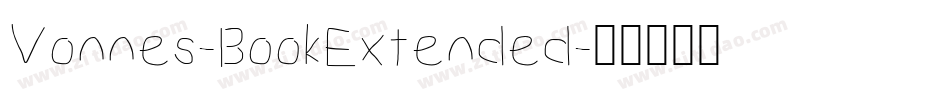 Vonnes-BookExtended字体转换