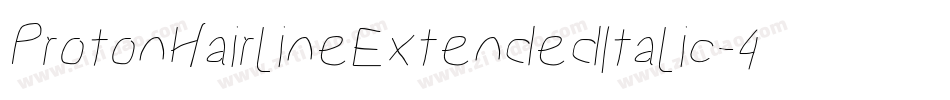 ProtonHairlineExtendedItalic-4Mzp字体转换