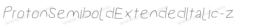 ProtonSemiboldExtendedItalic-z1nX字体转换