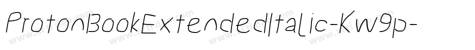 ProtonBookExtendedItalic-Kw9p字体转换