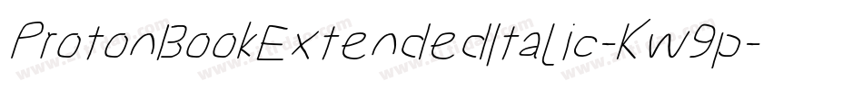 ProtonBookExtendedItalic-Kw9p字体转换