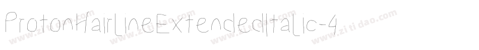 ProtonHairlineExtendedItalic-4Mzp字体转换