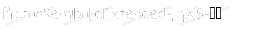 ProtonSemiboldExtended-jqX9字体转换
