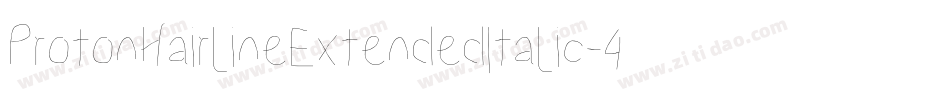 ProtonHairlineExtendedItalic-4Mzp字体转换