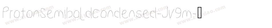 ProtonSemiboldCondensed-Jv9m字体转换