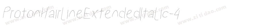 ProtonHairlineExtendedItalic-4Mzp字体转换
