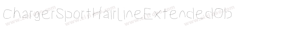 ChargerSportHairlineExtendedOblique-R2do字体转换