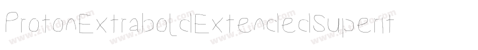 ProtonExtraboldExtendedSuperitalic-mOeG字体转换