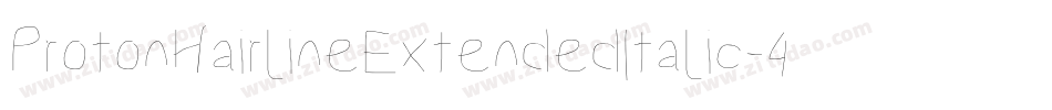ProtonHairlineExtendedItalic-4Mzp字体转换