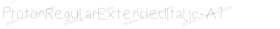 ProtonRegularExtendedItalic-A1vp字体转换