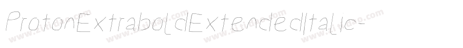 ProtonExtraboldExtendedItalic-7vnA字体转换