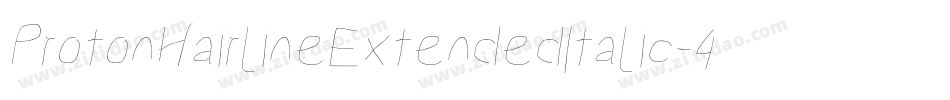 ProtonHairlineExtendedItalic-4Mzp字体转换