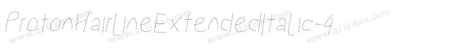 ProtonHairlineExtendedItalic-4Mzp字体转换