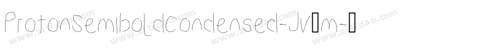 ProtonSemiboldCondensed-Jv9m字体转换