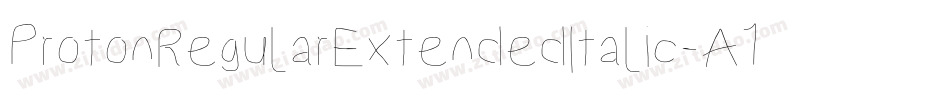 ProtonRegularExtendedItalic-A1vp字体转换